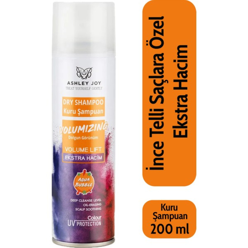 Ashley Joy Çabuk Sönen Ve Yağlanan Saçlar Için Hacim Veren Kuru Şampuan Aqua Bubble Kokulu 200 ml Şampuan ve Saç Kremi Fiyatı