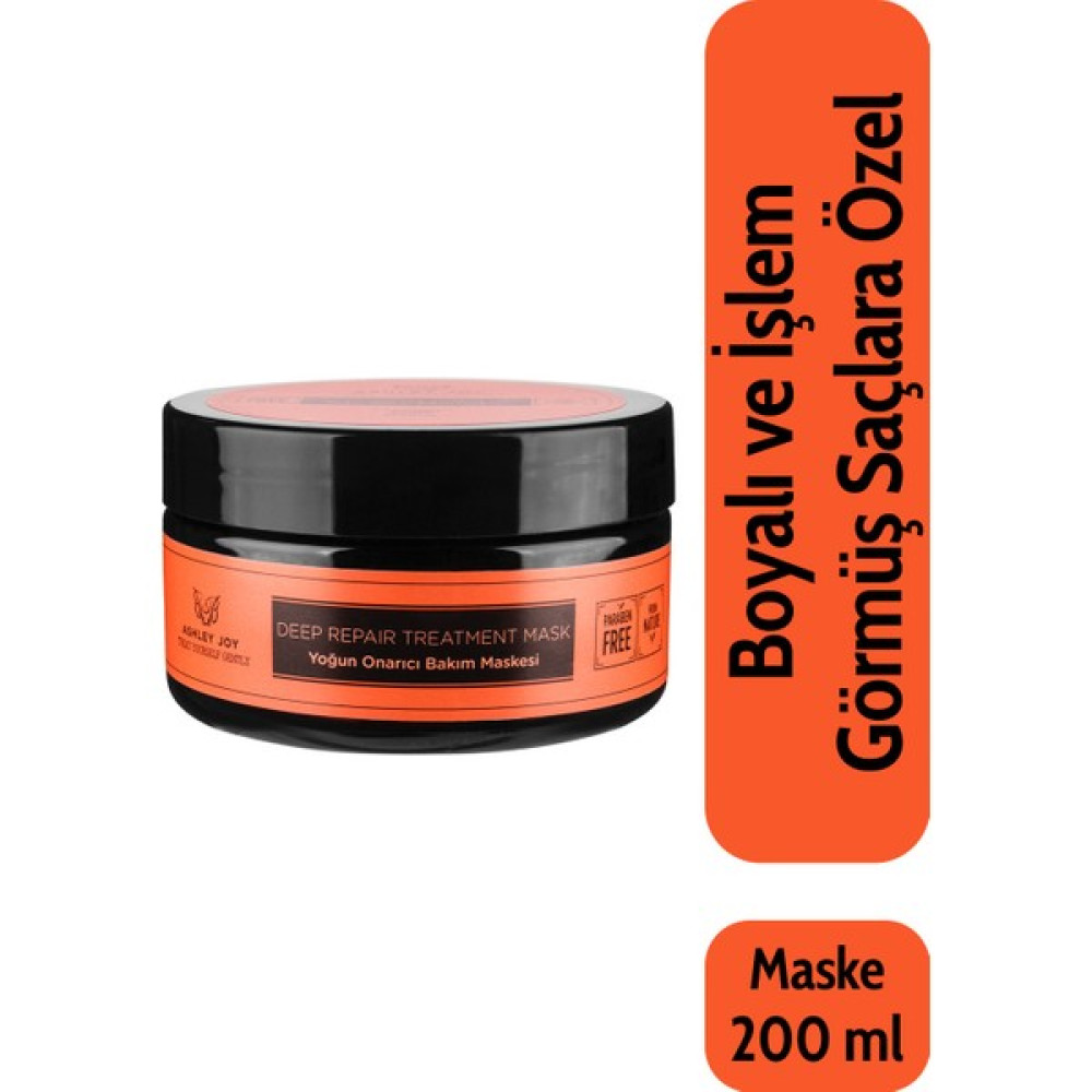 Ashley Joy İşlem Görmüş Yıpranmış Saçlara Özel Keratin İçeren Yoğun Onarıcı Saç Bakım Maskesi 200 ML Saç Bakım Maskeleri & Serumlar & Spreyler Fiyatı