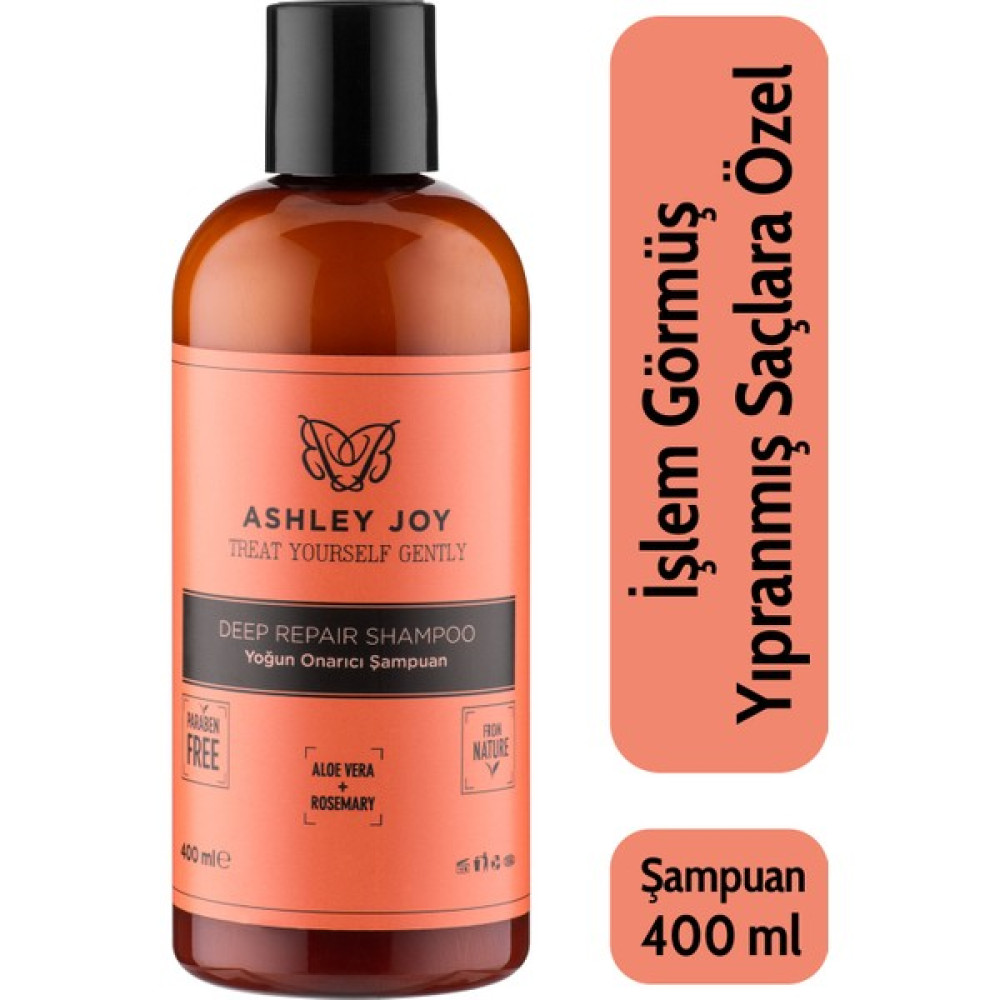 Ashley Joy İşlem Görmüş Yıpranmış Saçlara Özel Keratin İçeren Yoğun Onarıcı Şampuan 400 ML Şampuan ve Saç Kremi Fiyatı