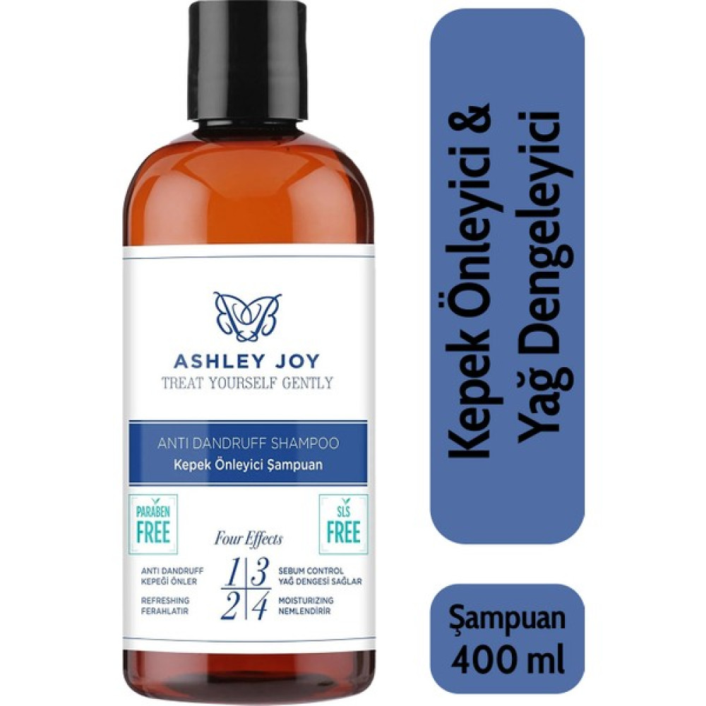Ashley Joy Kepekli Saçlar İçin Kepek Karşıtı Yağ Dengeleyici Şampuan 400 ML - 1 Şampuan ve Saç Kremi Fiyatı