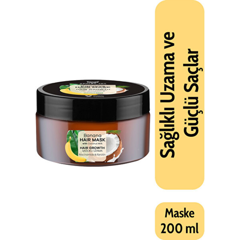 Ashley Joy Yavaş Uzayan Saçlara Özel Banana Saç Bakım Maskesi 200 ML Saç Bakım Maskeleri & Serumlar & Spreyler Fiyatı