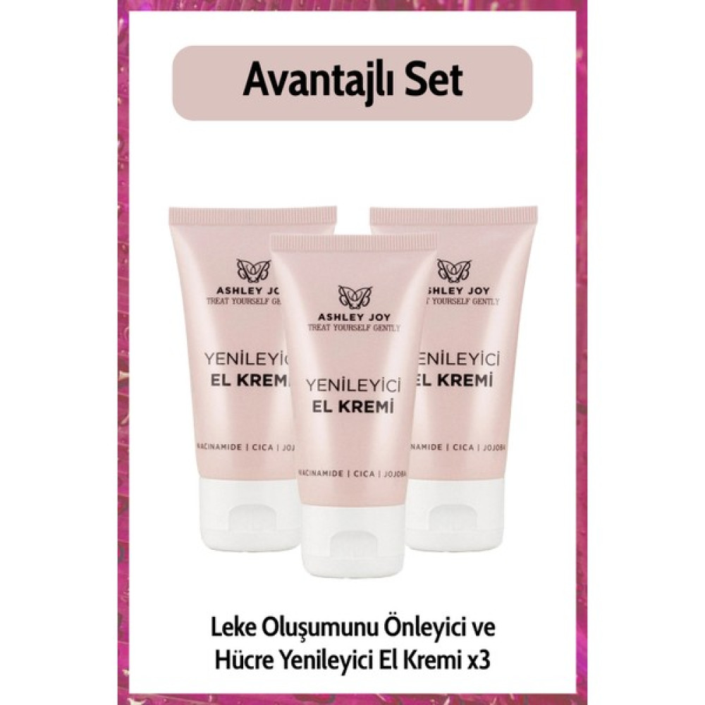 Ashley Joy Yenileyici El Kremi 3 x 50 ml El Bakımı Fiyatı
