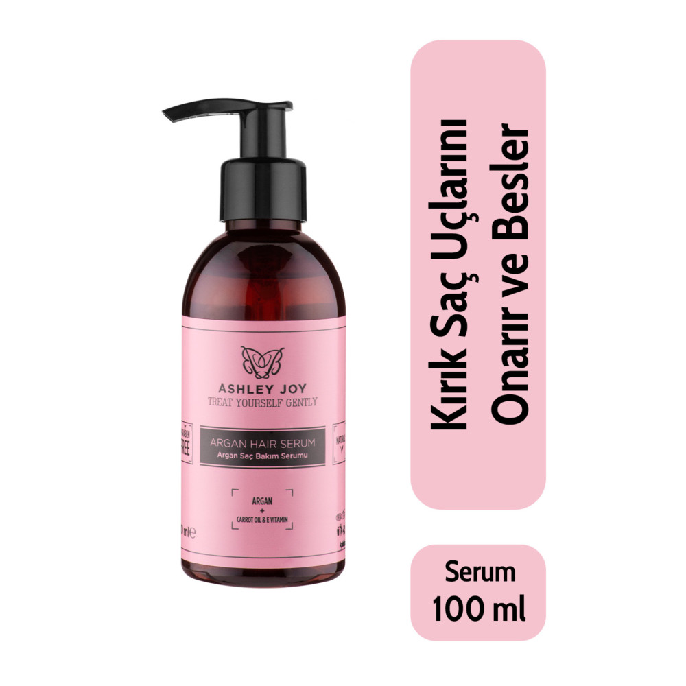 ASHLEY JOY Yıpranmış Saçlara Özel Kırık Saç Uçlarını Onaran Argan Yağı Saç Bakım Serumu 100 ml Saç Bakım Maskeleri & Serumlar & Spreyler Fiyatı
