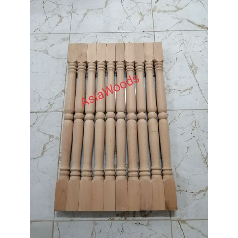 Asia Woods Ahşap Merdiven Korkuluğu Trabzan 4.5X4.5X75CM Kayın (10 Adet) Nalburiye & Hırdavat Fiyatı