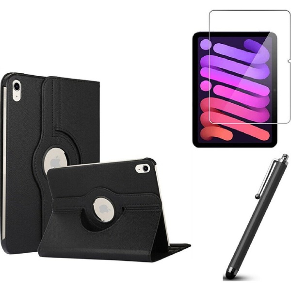 Asil Bilişim Apple iPad 10. Nesil 10.9 2022 Kılıf Dönebilen Standlı Uyku Tablet Kilifi Ekran Koruyucu Kalem 10.9 Inç - Siyah Tablet Kılıfı Fiyatı