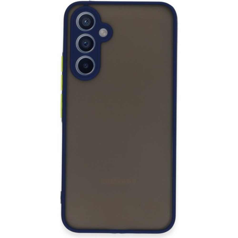 Asil Bilişim Samsung Galaxy A54 5g Kılıf Kamera Korumalı Renkli Buton Tasarımlı Buzlu Kapak - Lacivert Cep Telefonu Kılıfı Fiyatı