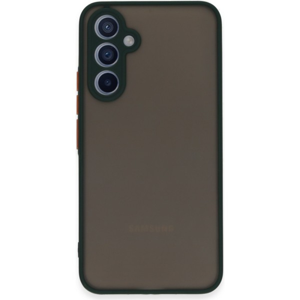 Asil Bilişim Samsung Galaxy A54 5g Kılıf Kamera Korumalı Renkli Buton Tasarımlı Buzlu Kapak - Yeşil Cep Telefonu Kılıfı Fiyatı