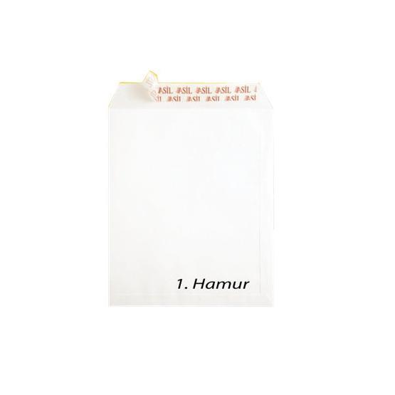 Asil Doğan Extra Silikonlu 17x25 110 gr Beyaz Torba Zarf
