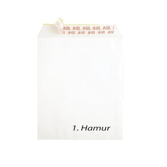 Asil Doğan Extra Silikonlu 17x25 110 gr Beyaz Torba Zarf