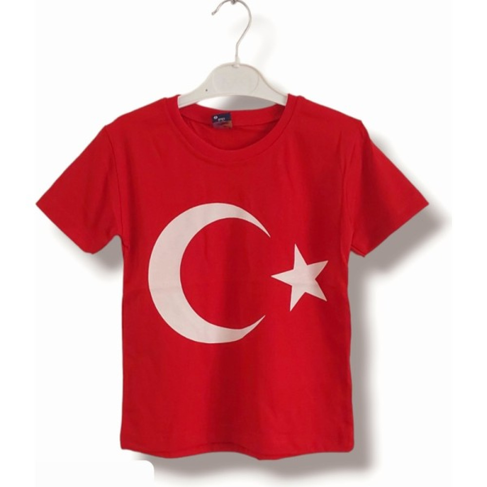 Asil Öztürk Baby & Kids Kız Erkek Bebek Çocuk Pamuklu Kırmızı Türk Bayraklı T-Shirt Erkek Çocuk T-shirt Fiyatı