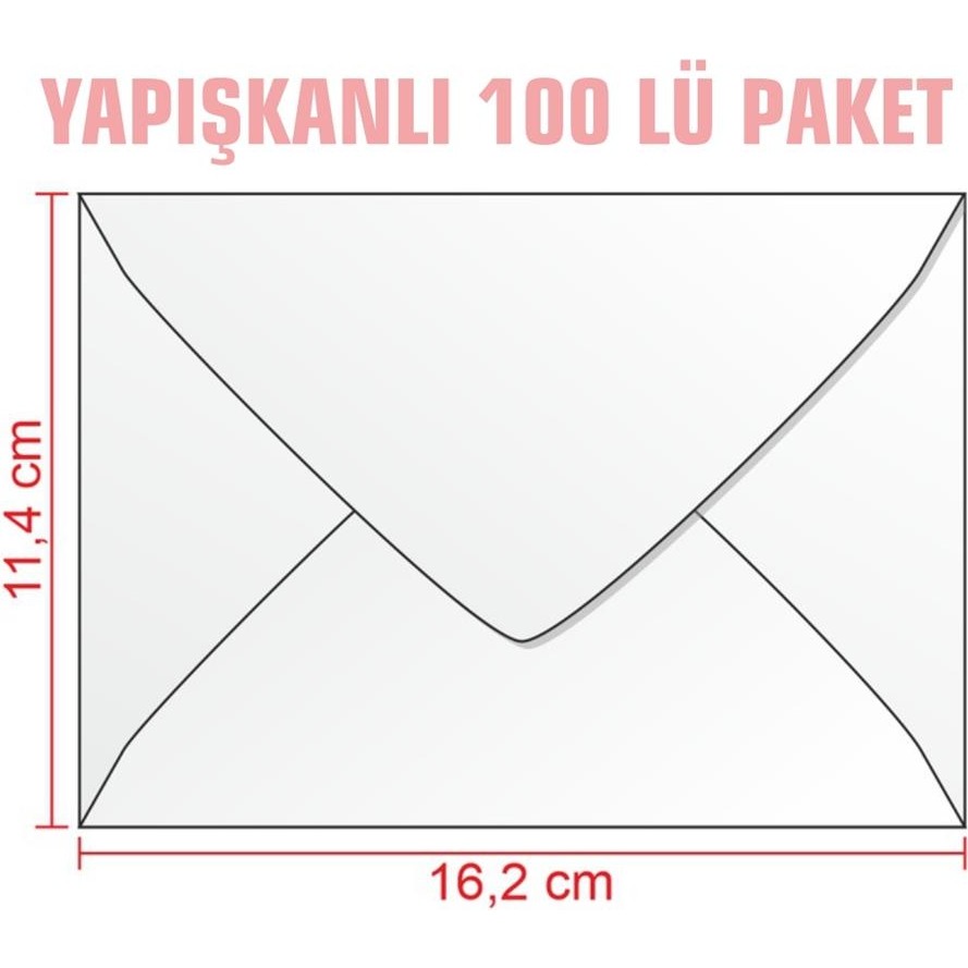 Asildoğan Yapışkanlı Mektup Zarfı 100'LÜ 114 x 162 Ebat Para Zarfı Renk Seçenekleri Diğer Fiyatı