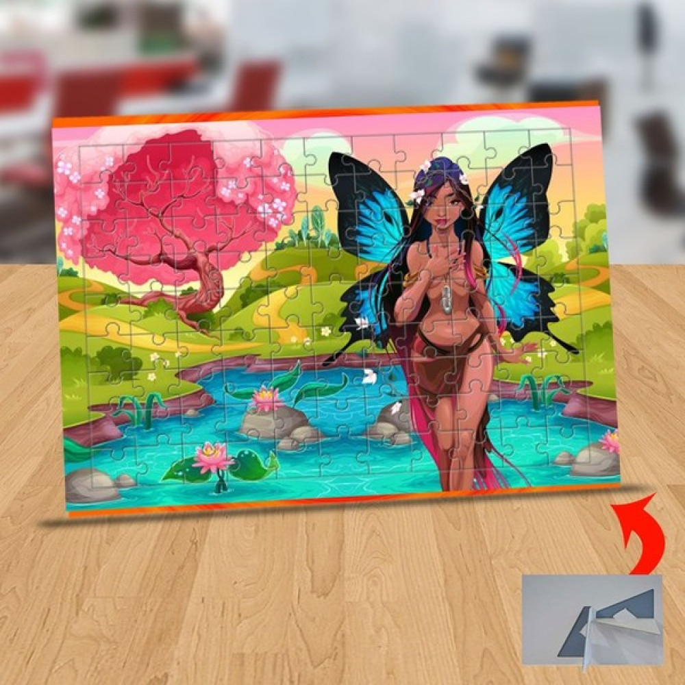 Asilmeydan Kelebek Kanatlı Kız 99 Parça Puzzle Yapboz TABLO-1196-666 Oto Boyaları Fiyatı