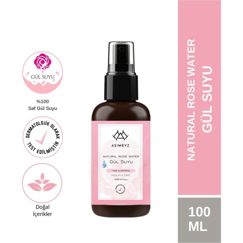 ASİMEYZ Saf Gül Suyu Doğal, Yağı Alınmamış 100 ml Sprey Bitkisel Yağlar Fiyatı