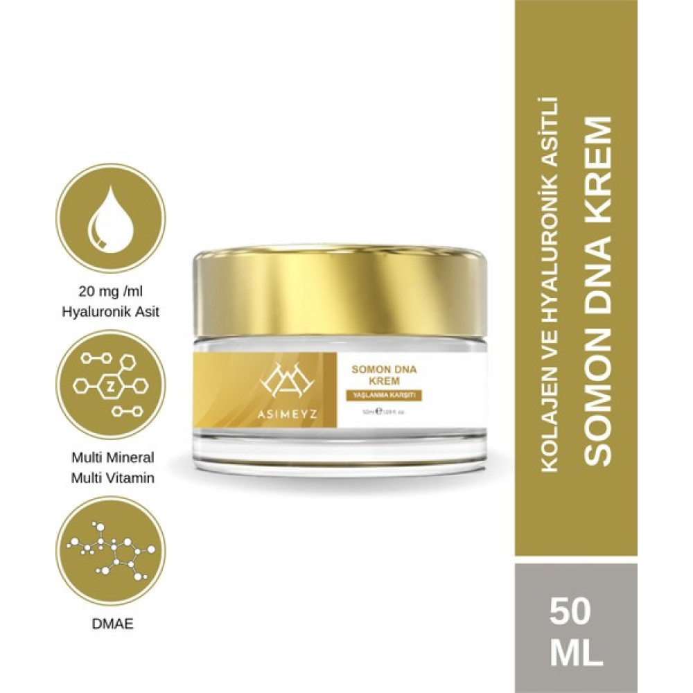 ASİMEYZ Somon Dna Krem - Leke & Yaşlanma Karşıtı, Onarım, Bakım Cilt Yüz Bakım Kremi 50ML Anti-Aging / Yaşlanma Karşıtı Fiyatı