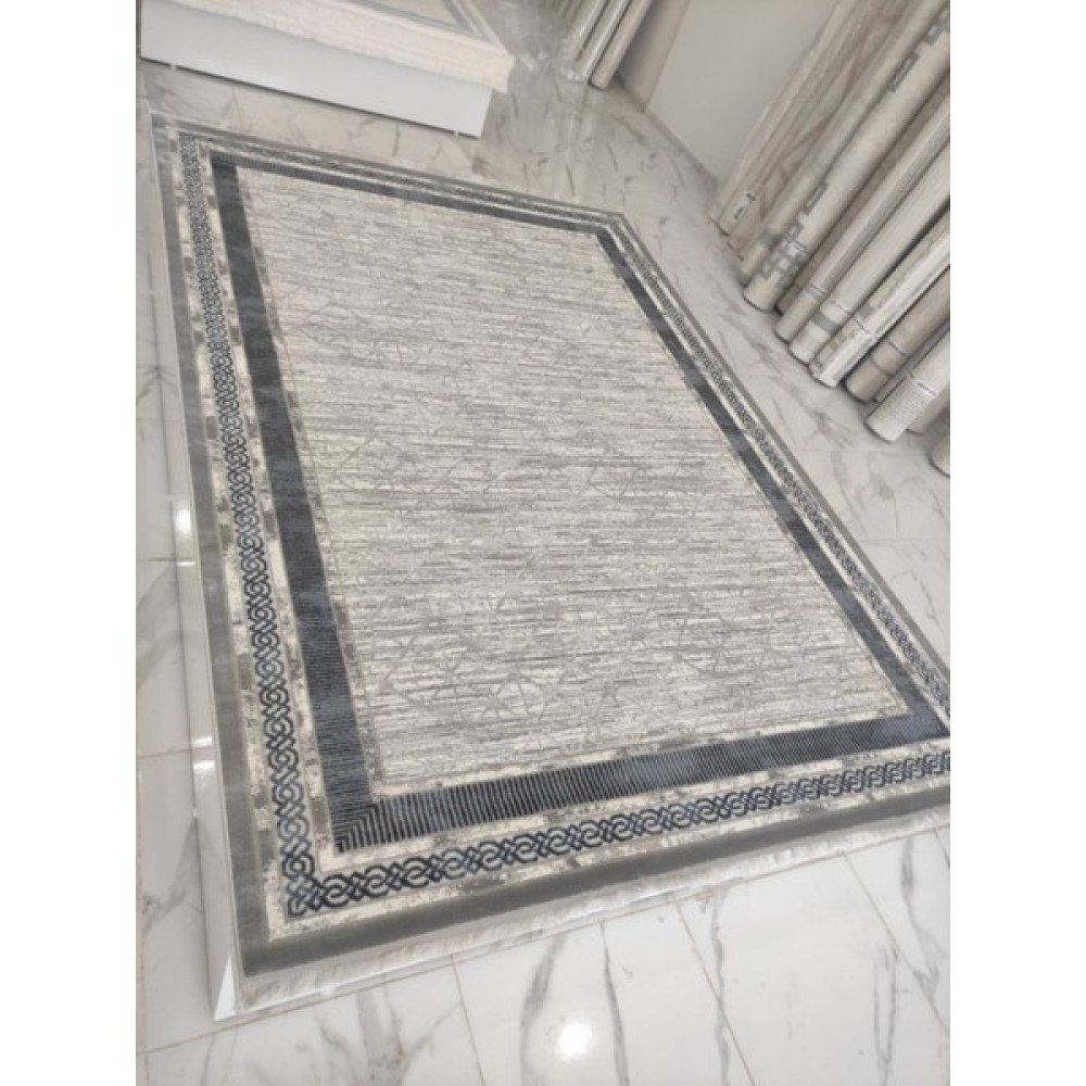 Aşina 6 M2 Gri Renk Akrilik Dokuma Taban Antibakteriyel Salon Halısı - 200 x 300 cm Salon Halısı Fiyatı