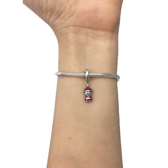 Aşk Tanrısı ve Kalp Pandora Bileklik İçin Gümüş Charm