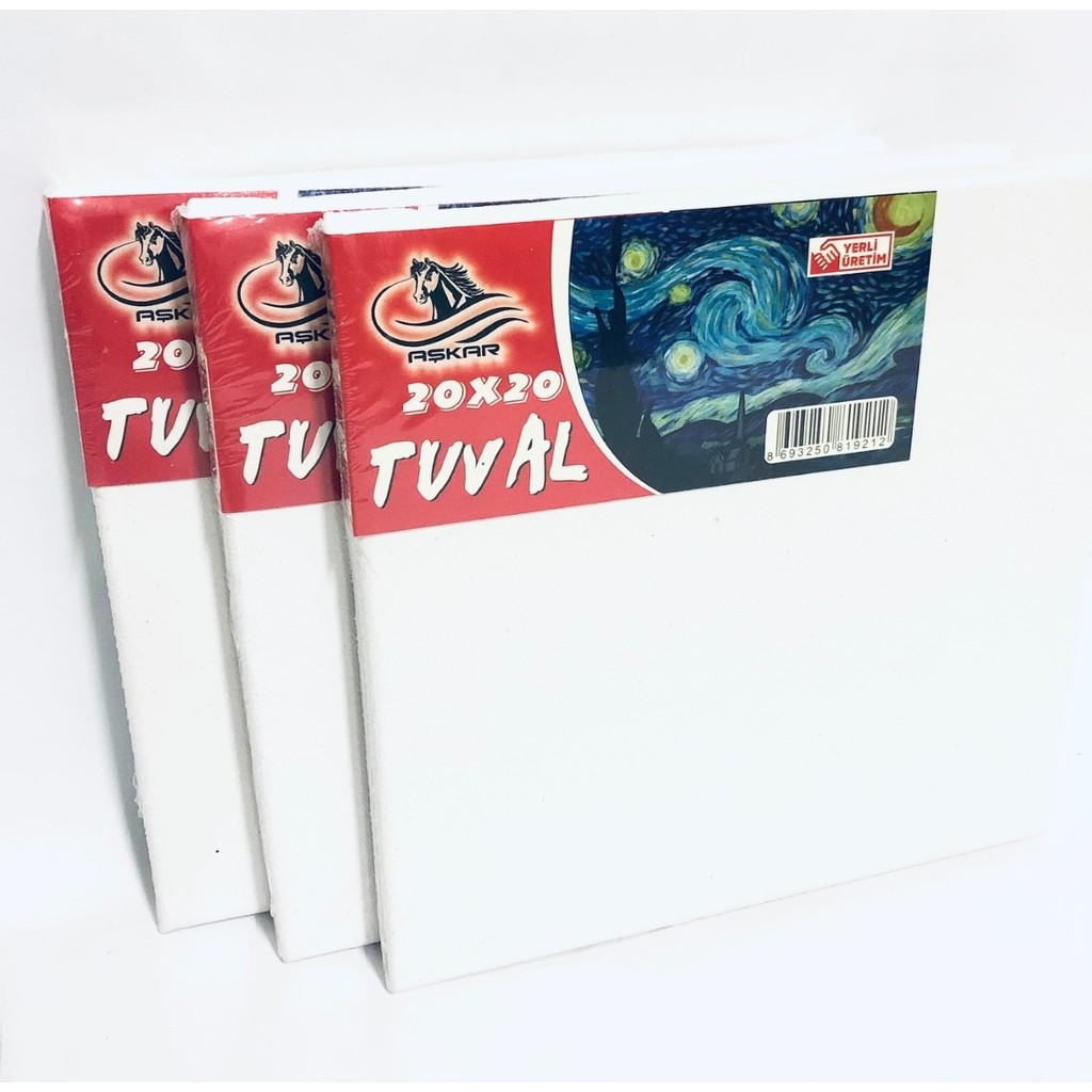 Aşkar 20 x 20 cm Tuval - 3'lü Diğer Fiyatı
