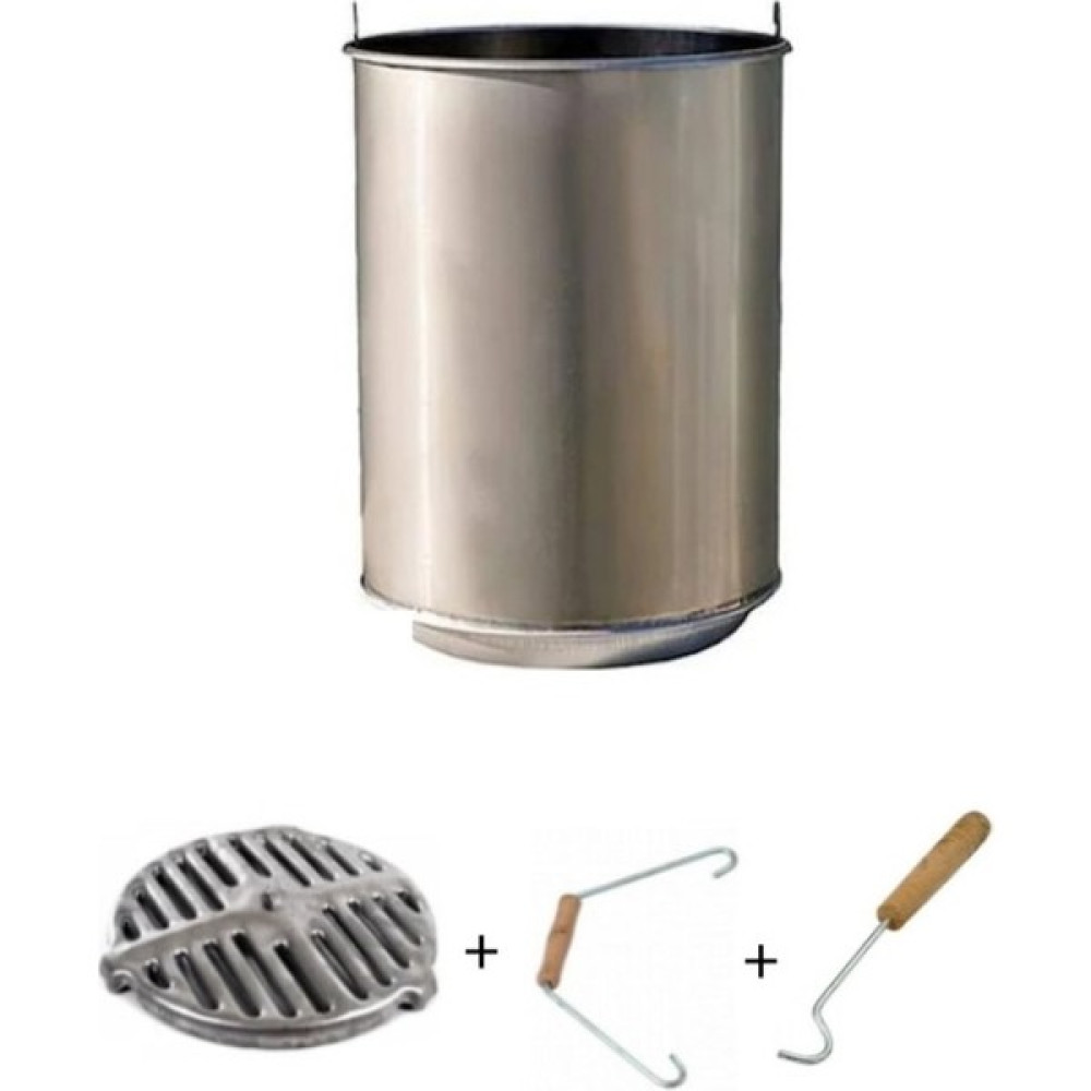 Askay Soba Kovası Alttan Delikli + Izgara + Çengel + Tutacak - 70 Isıtıcılar Fiyatı