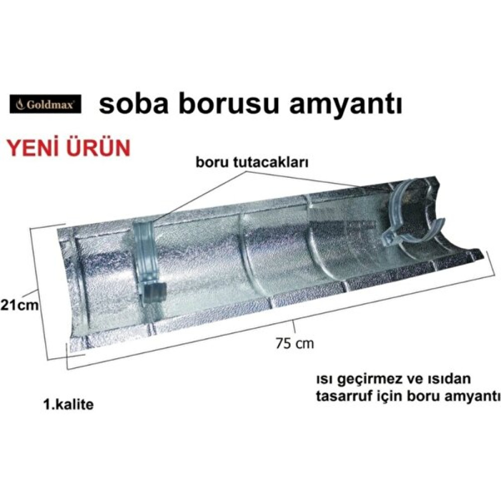 Askay Yapı Isıkes Soba Borusu Tavan Isı Koruyucu 75CM Bahçe Mobilyası Fiyatı
