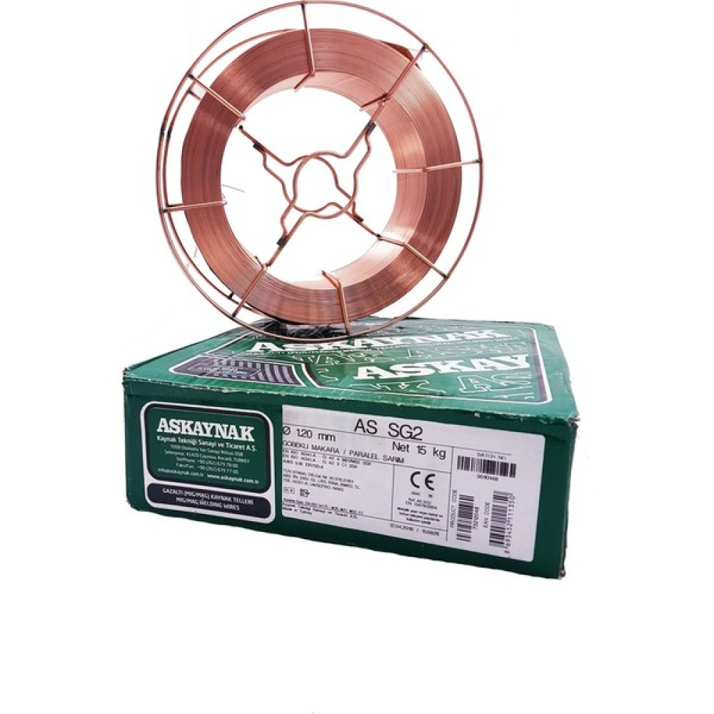 Askaynak As Sg2 1,20Mm 15Kg Gazaltı Kaynak Teli Kaynak Makineleri Fiyatı
