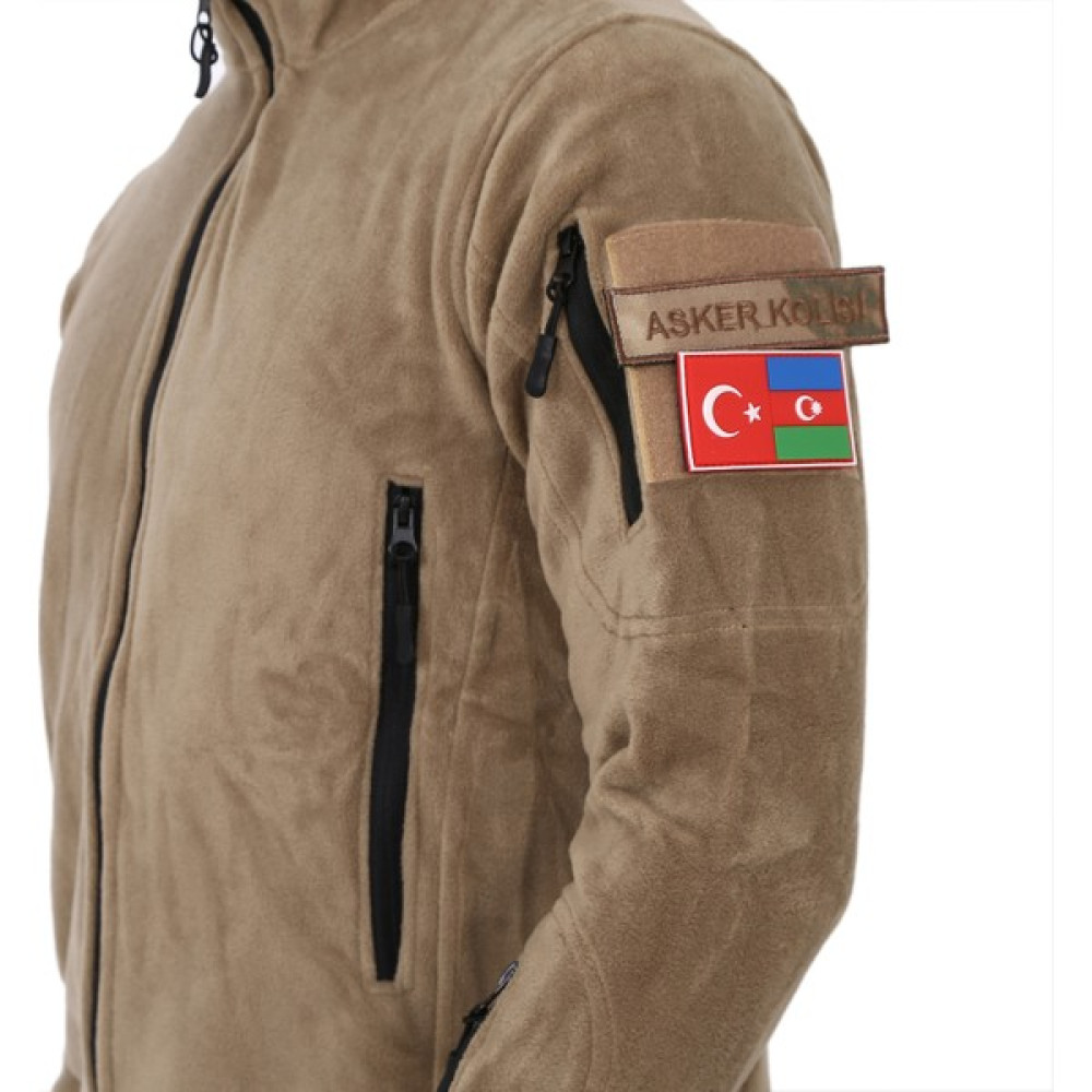 Asker Marketi Çok Cepli Bej Tactical Polar - Taktik Askeri Outdoor Polar - M Oto Boyaları Fiyatı