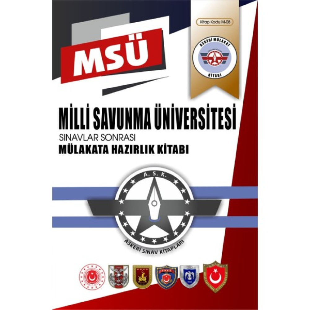 Askeri Sınav Kitapları Milli Savunma Üniversitesi (Msü) Sınavları Sonrası Mülakata Hazırlık Kitabı 2023 Eğitim Setleri Fiyatı