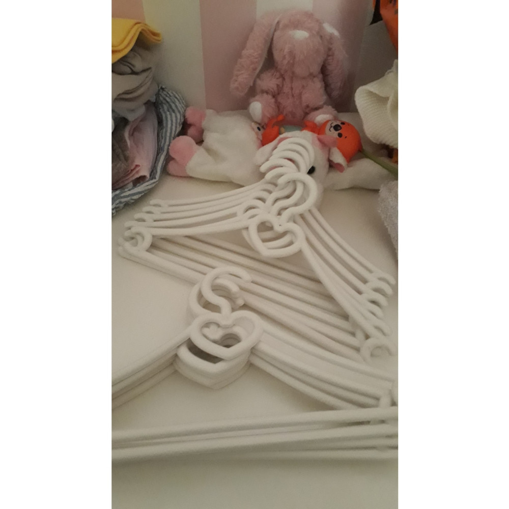 Askıcı Bebek Elbise Askısı 12 Adet Kalpli Beyaz Bebek Kıyafet Askısı Ev & Dekorasyon Aksesuarları Fiyatı