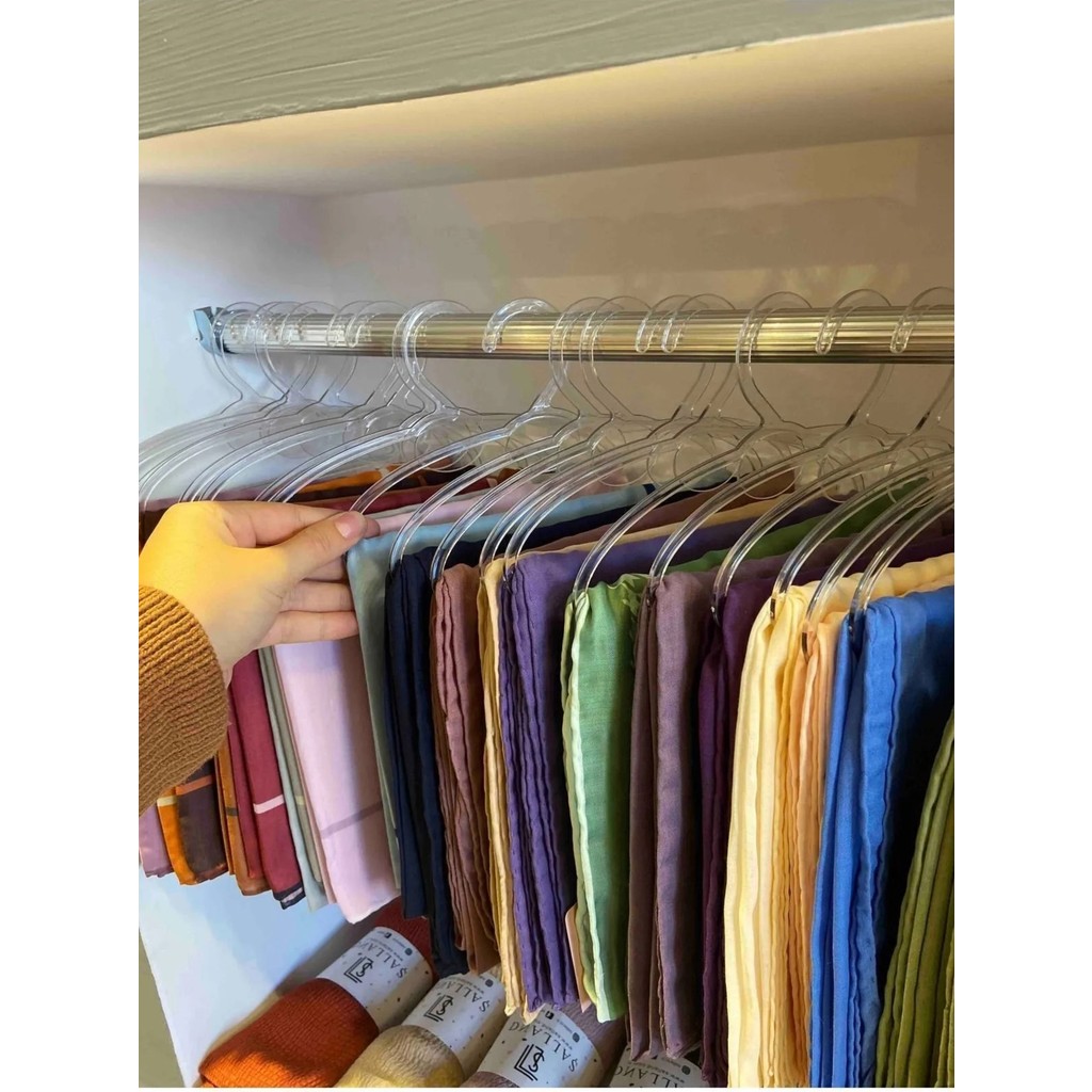 Askıcı Şal Askısı Geniş 40 Lı Paket Kristal - Şeffaf Diğer Fiyatı