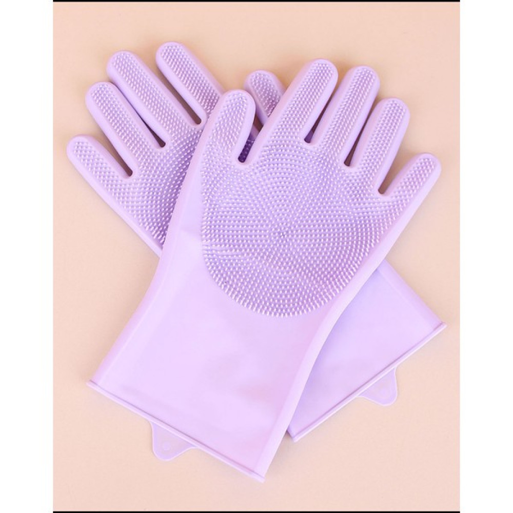 Askıcı Silikon Eldiven Çok Amaçlı Temizlik Fırçası Mutfak Lavabo Hayvan Bakımı - 27 cm Temizlik Malzemeleri Fiyatı