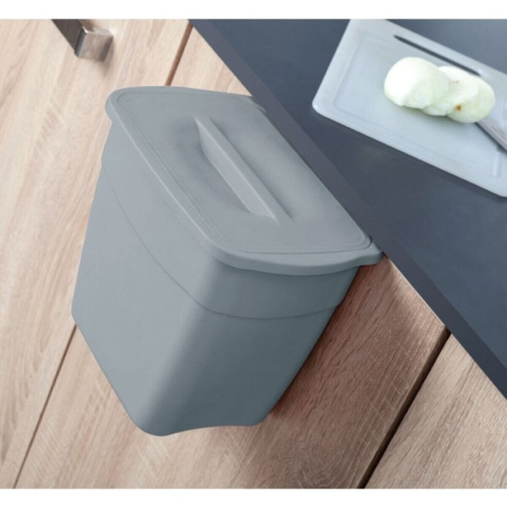 Askılı Kapaklı Çöp Kovası - 1 lt - Gri Eşya Saklama / Düzenleme Fiyatı