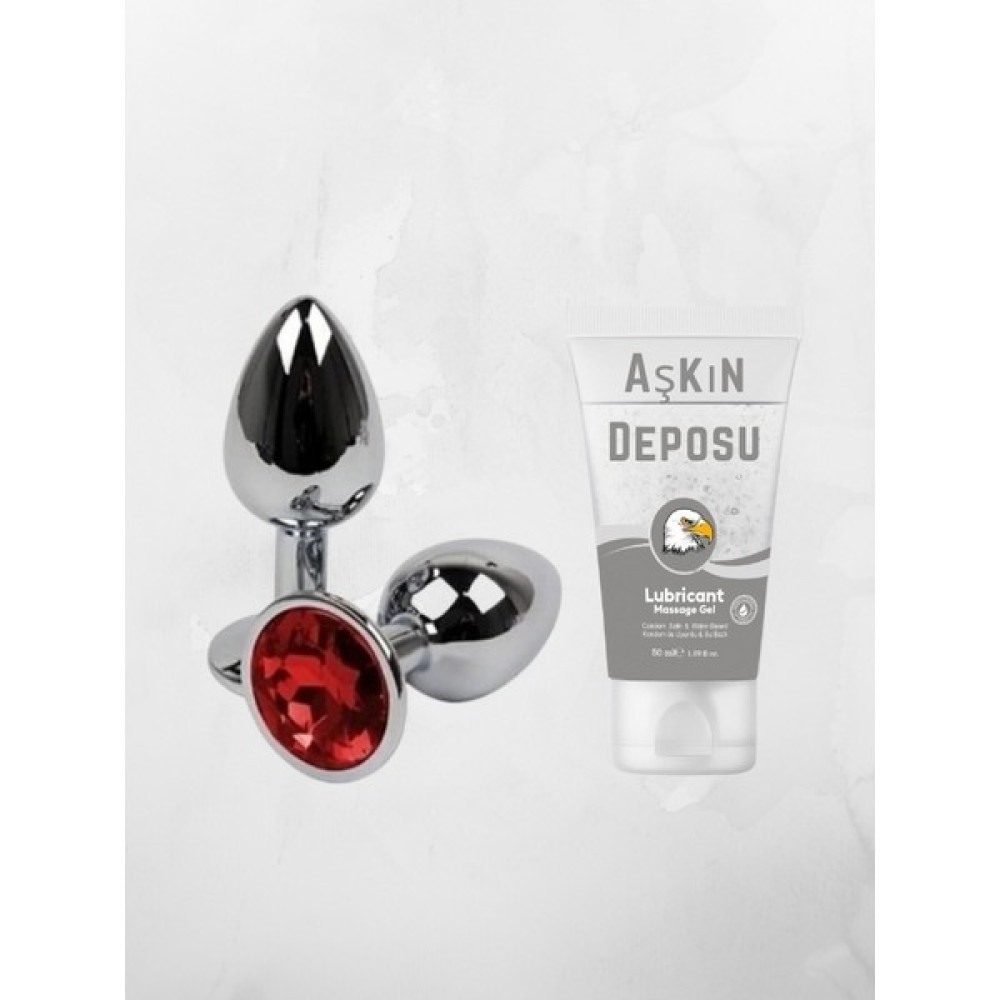 Aşkın Deposu Mücevherli Çelik Anal Plug Küçük Boy + Kayganlaştırıcı Jel 50 ml Oto Boyaları Fiyatı