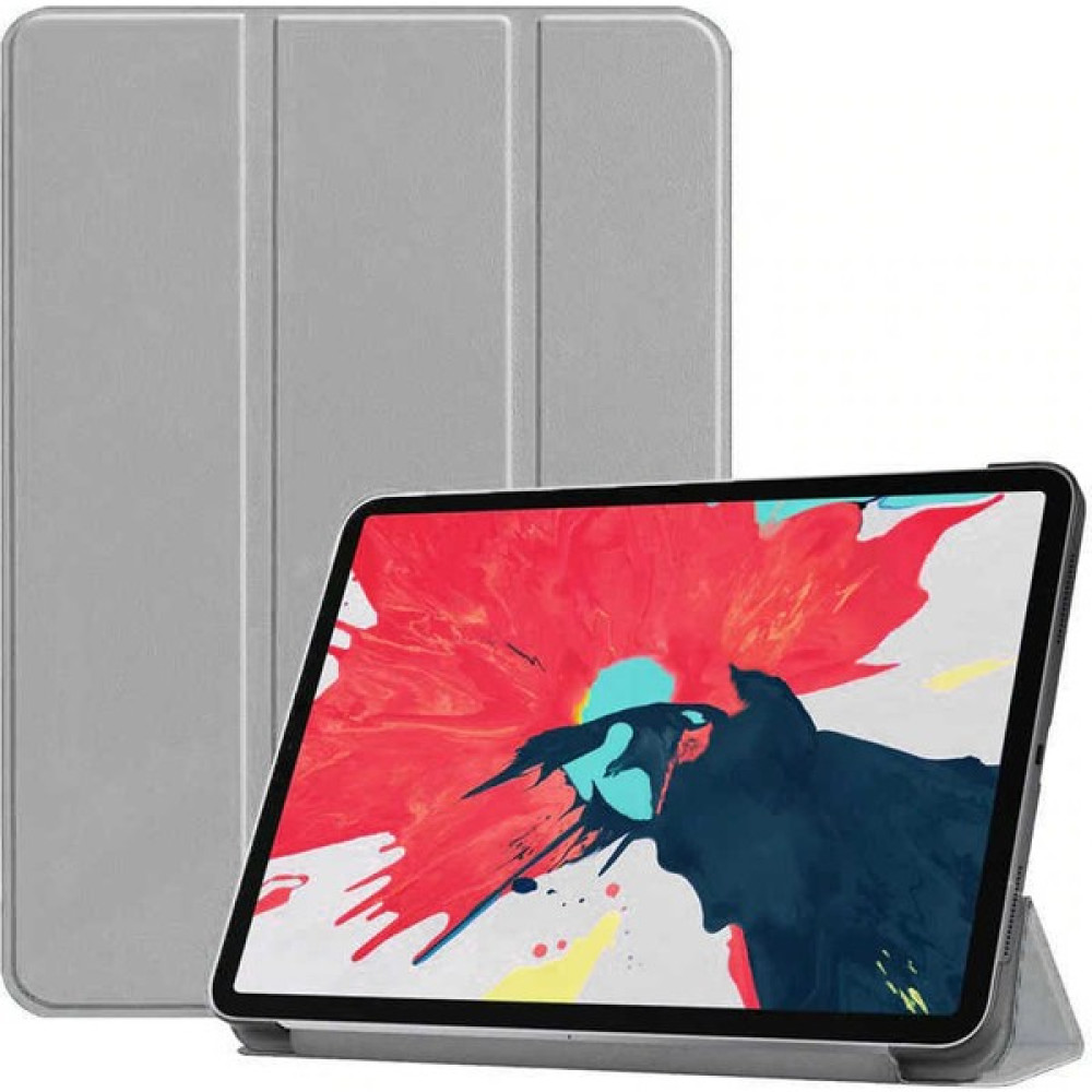 Aşksesuar Apple iPad Air 4 10.9 Inç 2020 Tablet Kılıfı Standlı Uyku Modlu Smart Cover Akıllı Kılıfı + Kalem - Gri Tablet Kılıfı Fiyatı