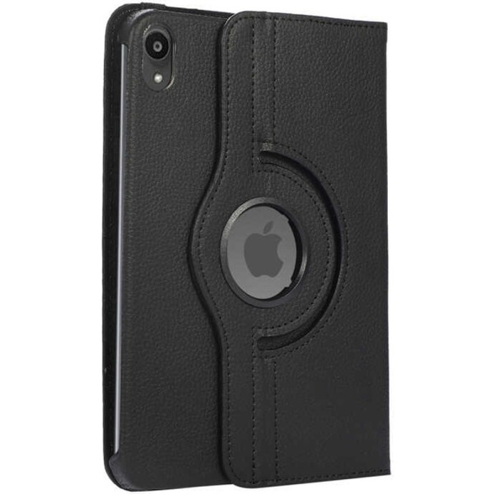 Aşksesuar Apple iPad Mini 6 2021 (6.nesil) Kılıf 360° Dönen Standlı Pu Deri Tablet Kılıfı + Nano Ekran Koruyucu+Kalem - Siyah Tablet Kılıfı Fiyatı