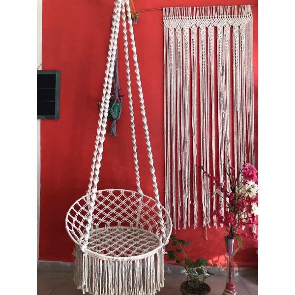 Aslan Butik Aslanbutik Makrome Özel Örgü Burgu Halatlı Salıncak Hamak 24070170 Bahçe Salıncağı Fiyatı