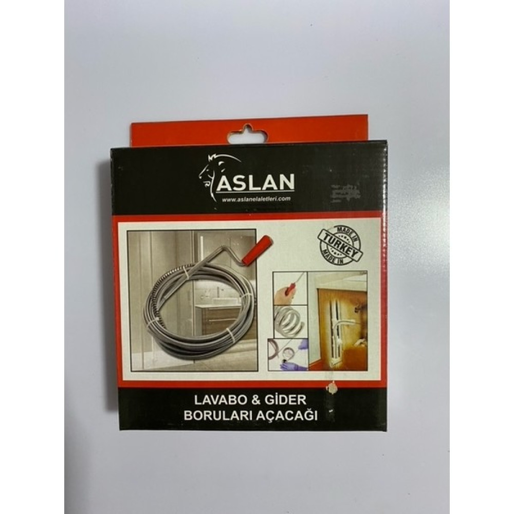 Aslan Lavabo ve Gider Boruları Açacağı Çelik Susta(Kılavuz) 3mt Nalburiye & Hırdavat Fiyatı