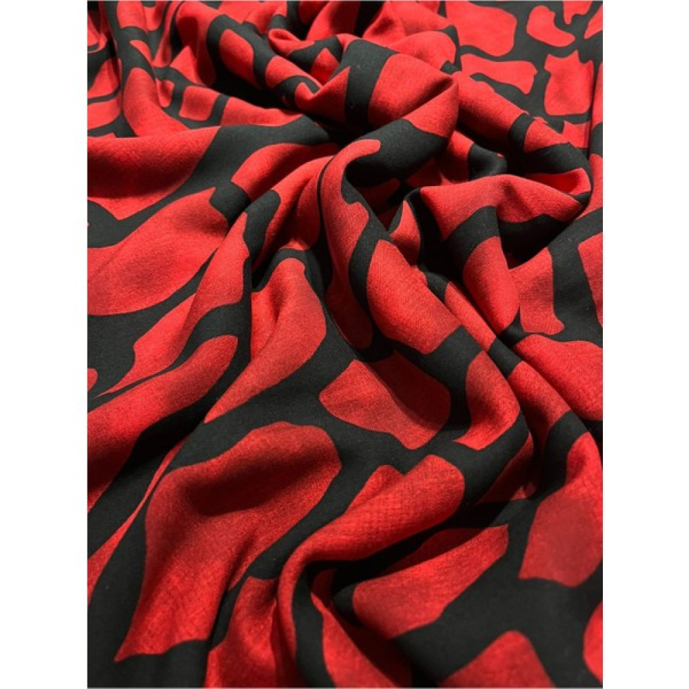 Aslan Online Çift En 150 cm Elbise Etek Gömlek Ve Kimono Dikimine Uygun Desenli Pamuklu Viskon Kumaş - 150 cm - 100 cm - K Kumaşlar Fiyatı