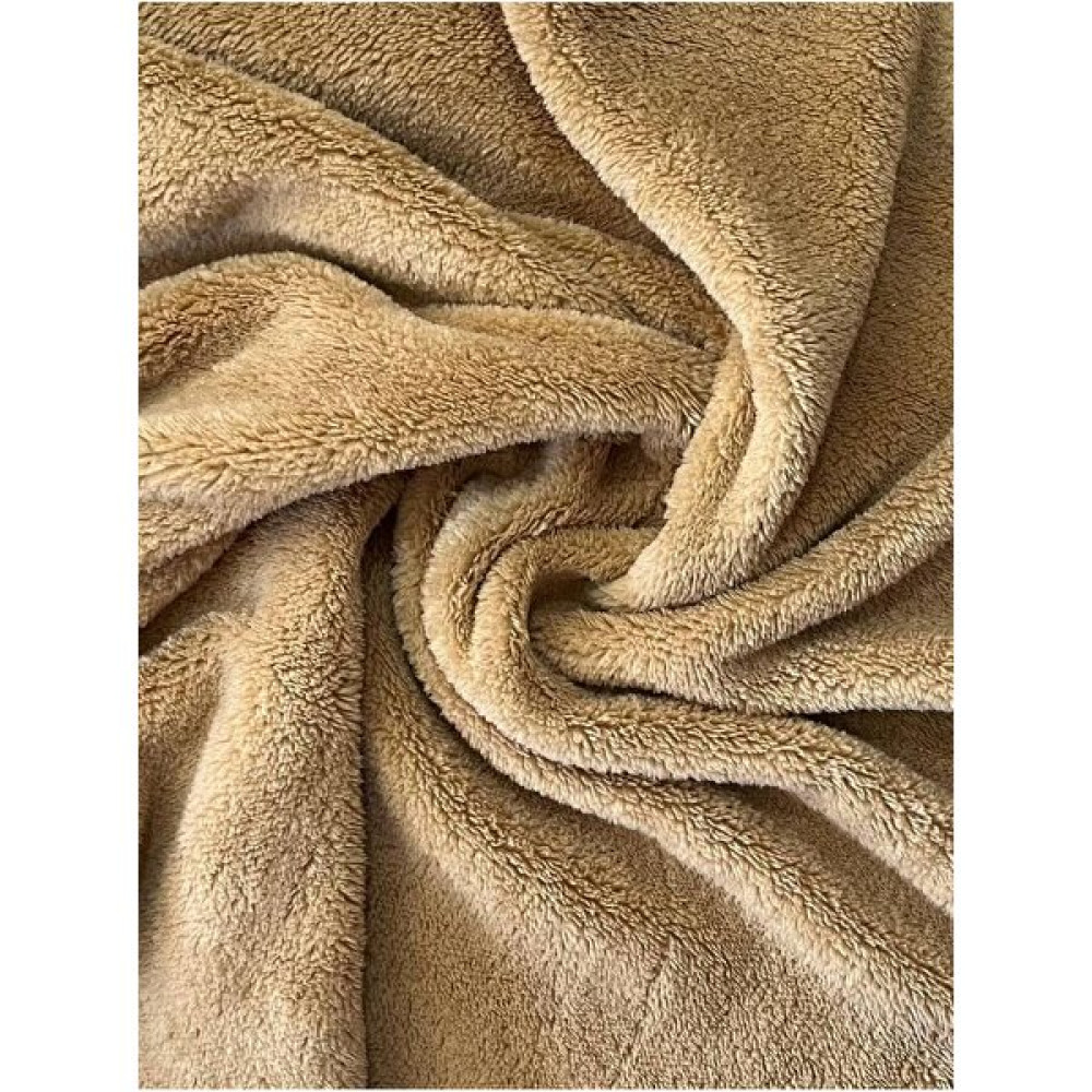 Aslan Online Çift Yüzlü Camel Welsoft Peluş Kumaş 180 cm En - 1 m Kumaşlar Fiyatı