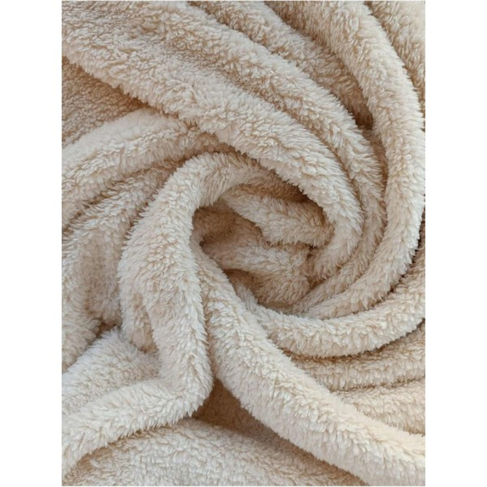 Aslan Online Çift Yüzlü Kese Kağıdı (SARIMSI) Welsoft Peluş Kumaş 180 cm En - 180 cm - 1 m - Ekru Kumaşlar Fiyatı