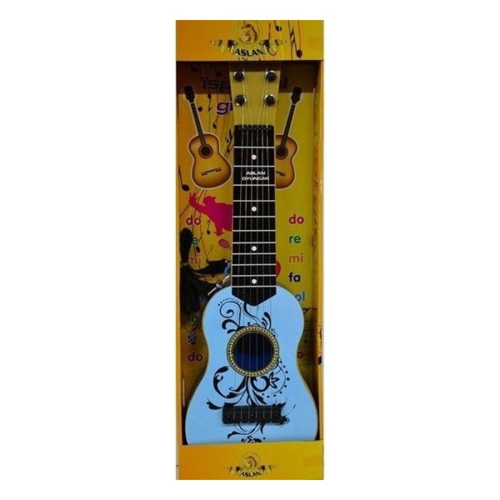 Aslan Oyuncak İspanyol Gitar Mavi 50 cm Eğitici Oyuncak Fiyatı