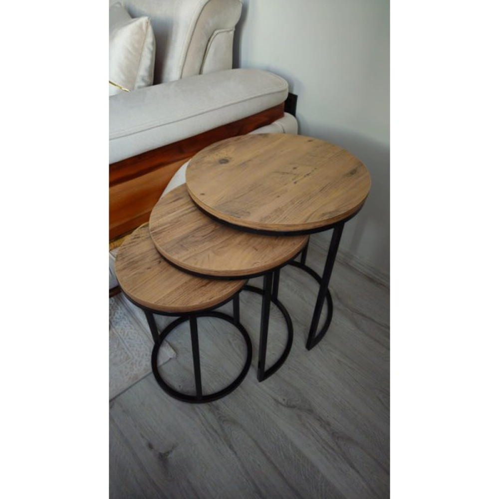 Aslan Store 3'lü Metal Zigon Sehpa Metal Zigon Sehpa Fiyatı