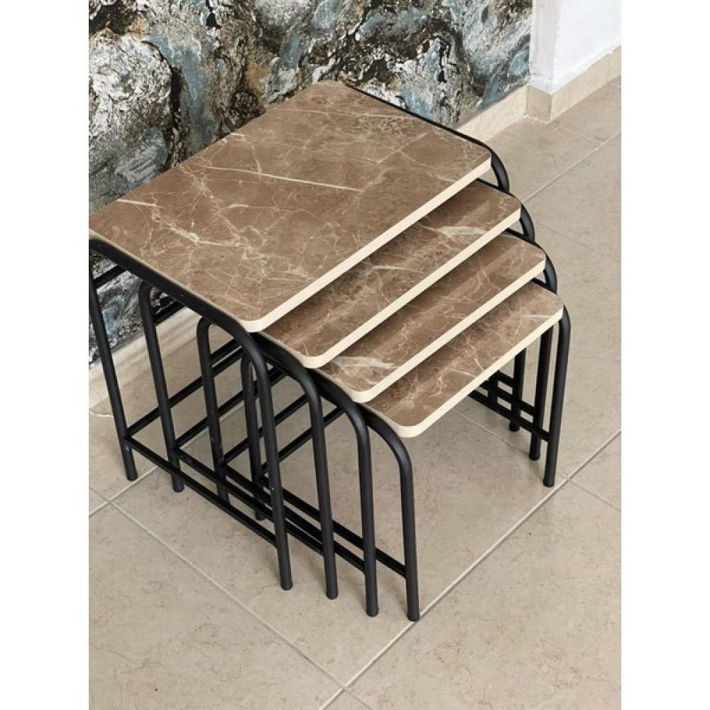 Aslan Store Metal Zigon Sehpa Orta Sehpa Yan Sehpa Metal 4'lü - 6 Zigon Sehpa Fiyatı