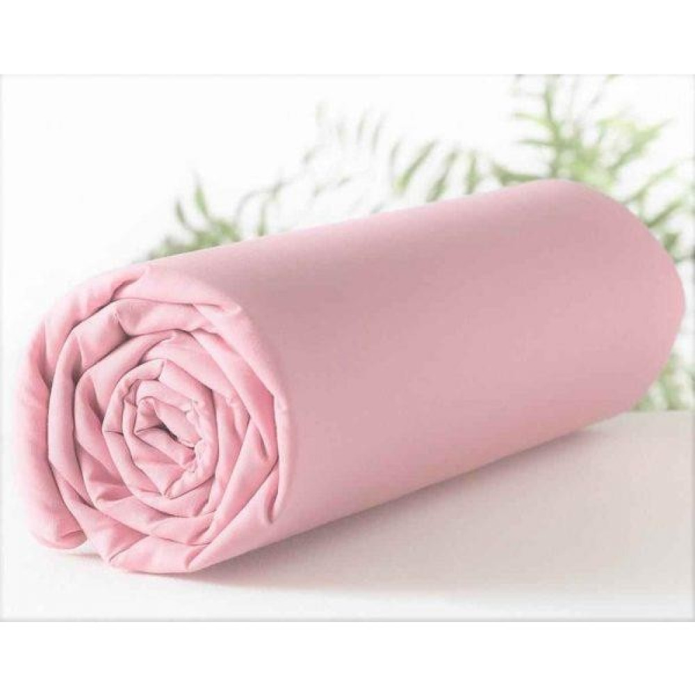 Aslans Çift Kişilik Lastikli Kumaş Çarşaf - 160 x 200 cm - Pembe Çarşaf Fiyatı