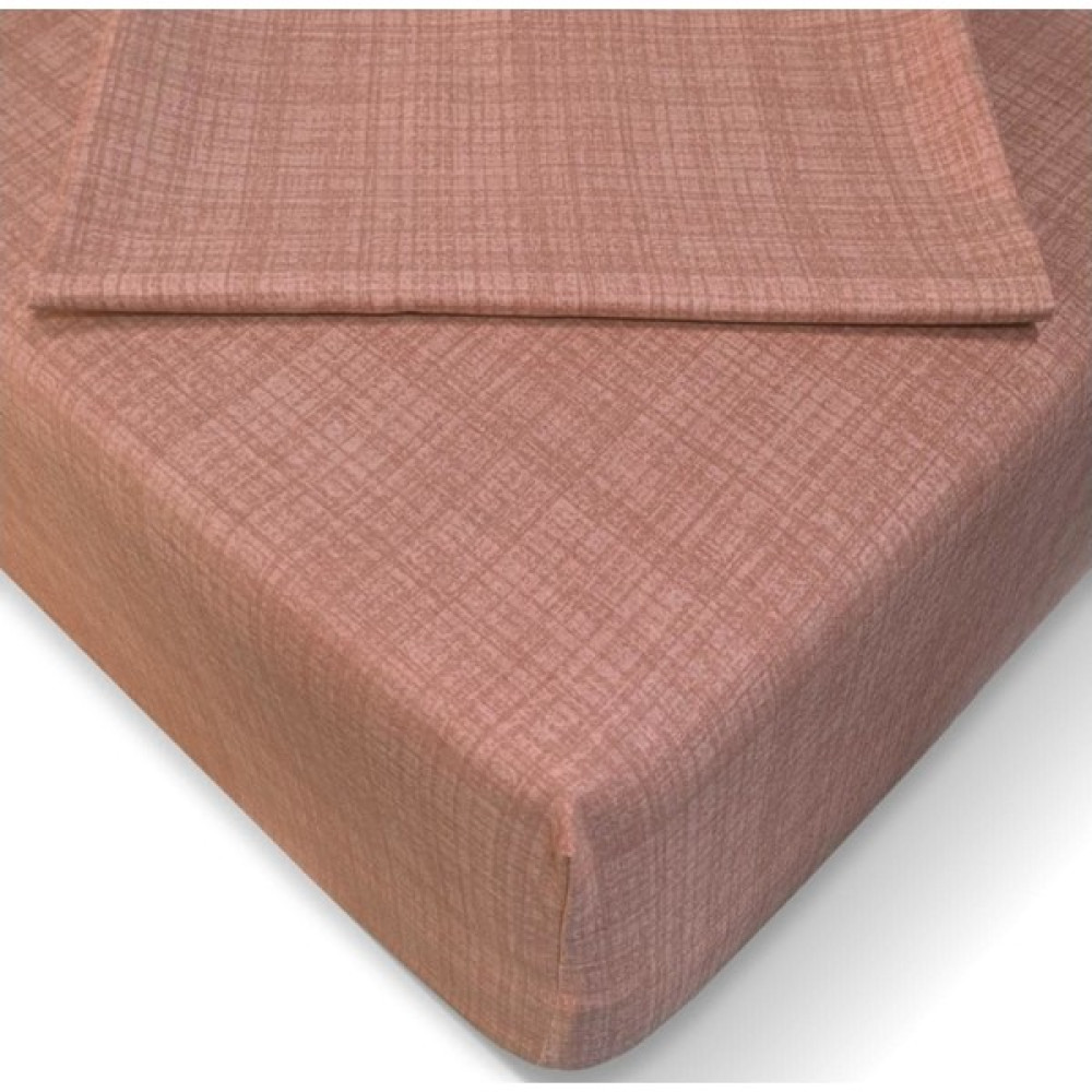 Aslans Çift Kişilik Lastikli Kumaş Çarşaf - Gül Kurusu - 160 x 200 cm Çarşaf Fiyatı