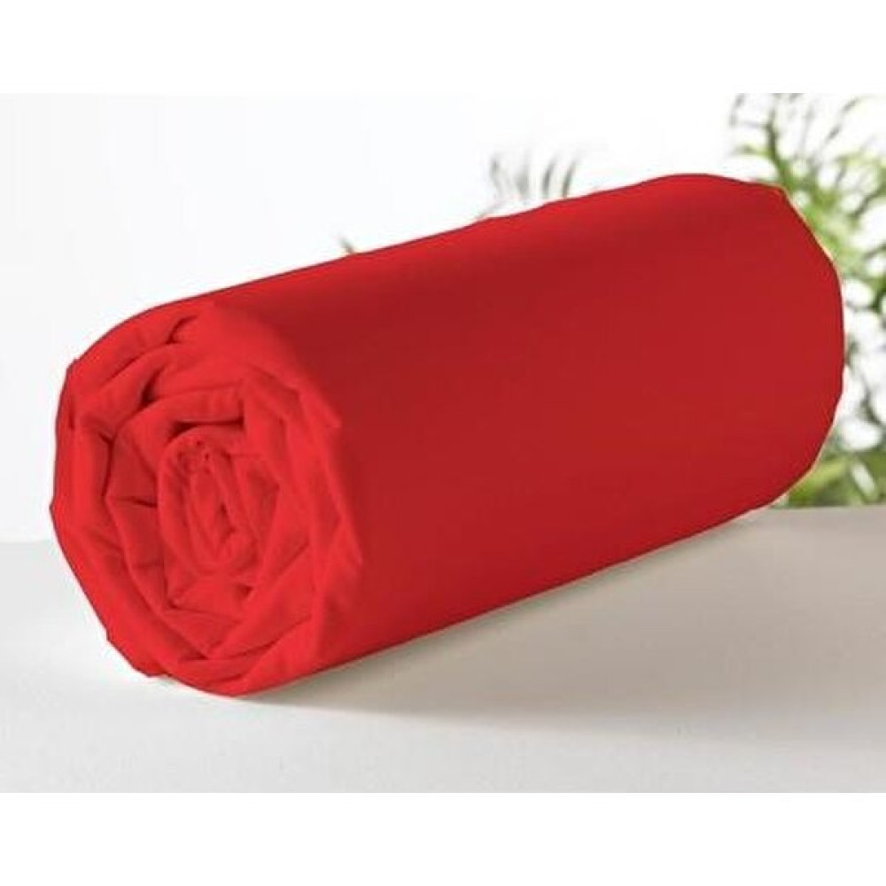 Aslans Çift Kişilik Lastikli Kumaş Çarşaf - Kırmızı - 160 x 200 cm Çarşaf Fiyatı