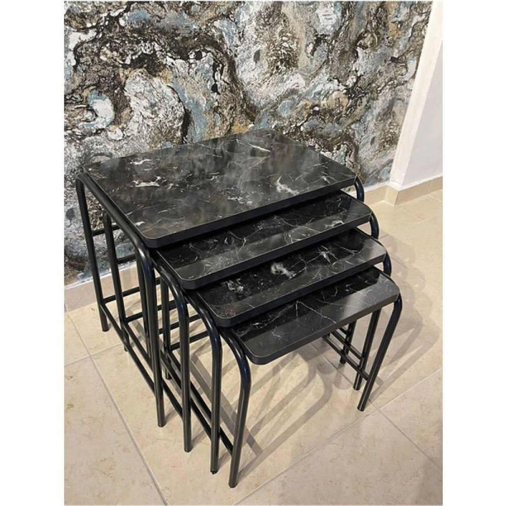 AslanStore Metal Zigon Sehpa Orta Sehpa Yan Sehpa Metal 4'lü - 7 Zigon Sehpa Fiyatı