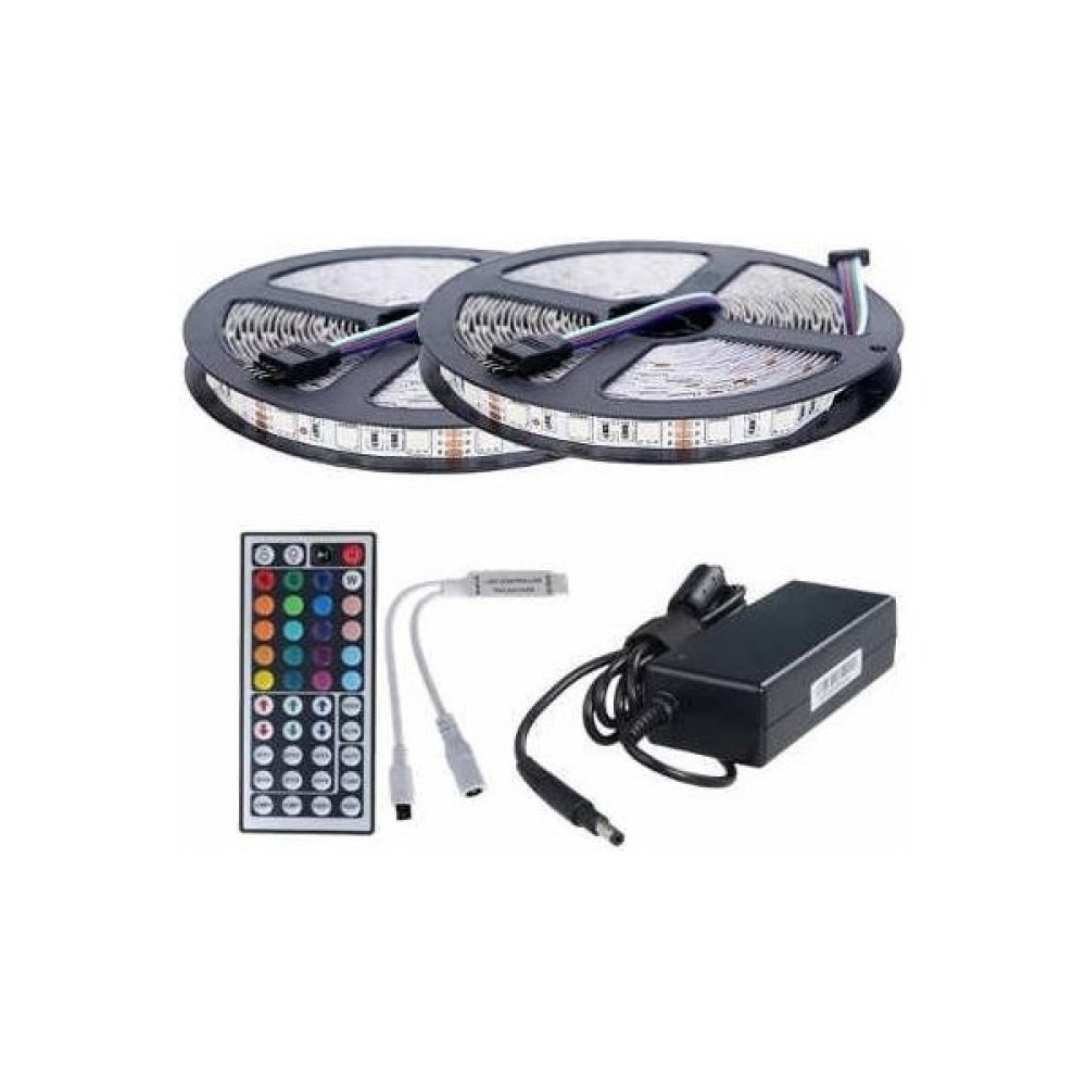 Asled Şerit LED Rgb 10 Metre Set 44 Tuş'lu Kumanda 20 Renk (3) Çip 5050 Tak Çalıştır Rgb LED - 10 m - Renkli Led Aydınlatmalar Fiyatı