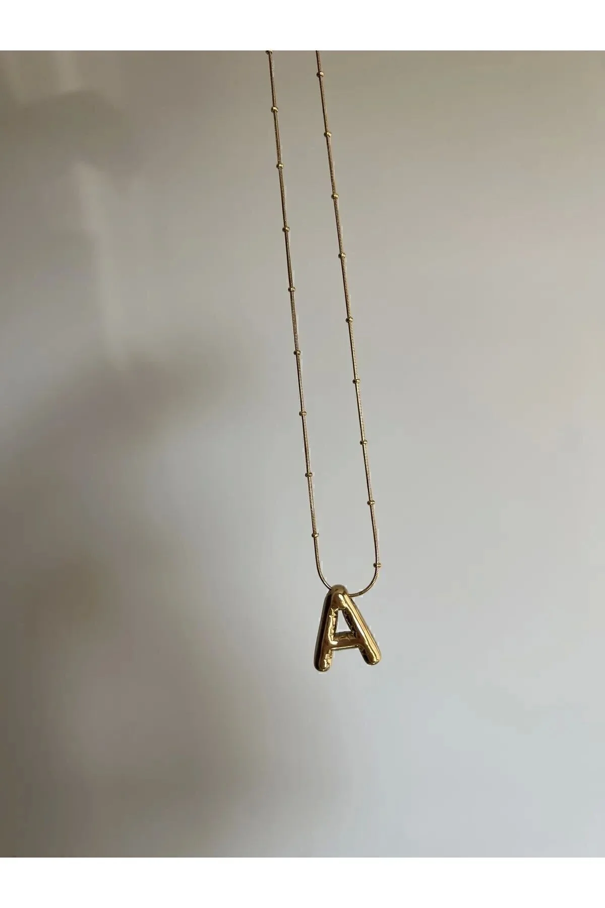 Aslı Jewelry Bombeli A Harfli Kolye" Bijuteri Kolye Fiyatı