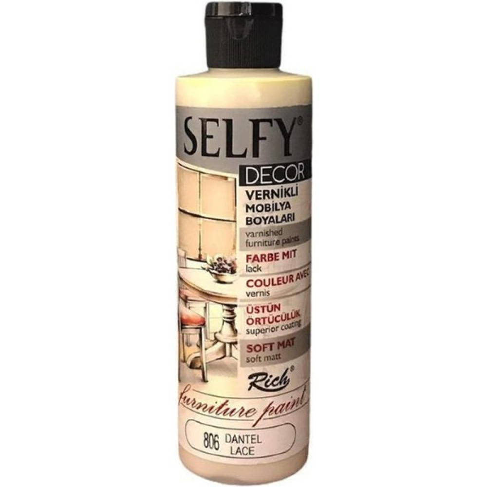 Asmeyal Rich Selfy Decor Akrilik Boya 806 Dantel 240 cc Akrilik Boya - Renkli Akrilik Boya Fiyatı