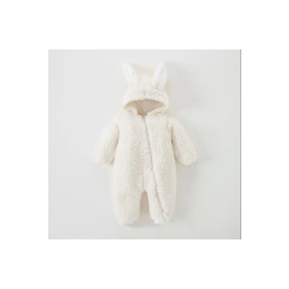 ASN APPAREL Unisex Kışlık Tavşan Peluş Çocuk Tulum 0-3 AY Beden Bebek Tulumu Fiyatı