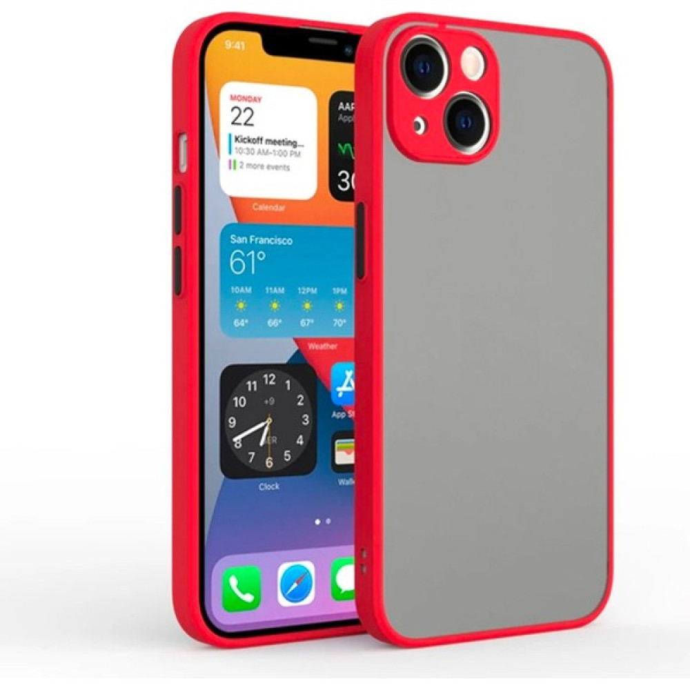 Ason Plus Apple iPhone 13 Mini 5.4inç Kamera Korumalı Premium Silikon Kılıf - Kırmızı Cep Telefonu Kılıfı Fiyatı